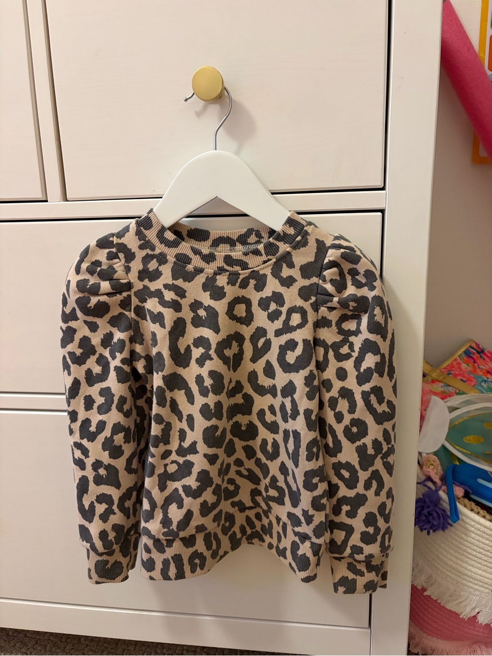 Grayson Mini Leopard Sweater Girls 3T Cozy Animal Print Pullover